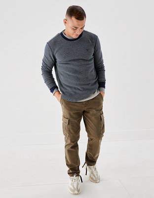 AE Super Soft Long-Sleeve Striped Thermal Shirt