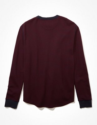 AE Super Soft Long-Sleeve Striped Thermal Shirt