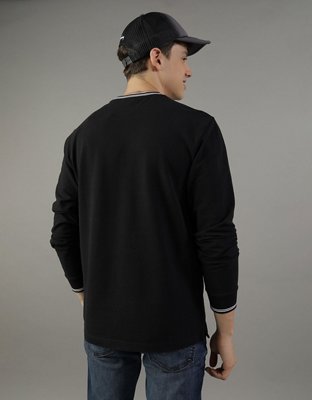 AE T-shirt Manga Larga de Piqué