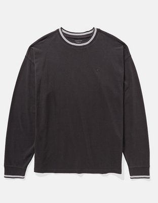 AE Long-Sleeve Pique T-Shirt