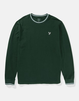 AE Long-Sleeve Pique T-Shirt