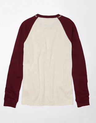 AE Lived-In Raglan Long-Sleeve Thermal T-Shirt
