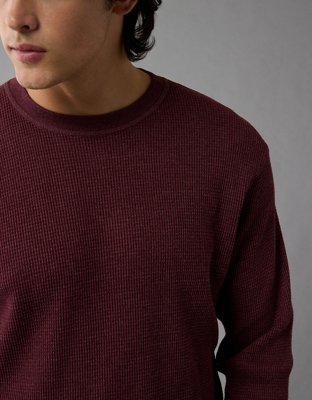 Мужские футболки American Eagle AE Long-Sleeve Waffle Thermal T-Shirt — фото 5