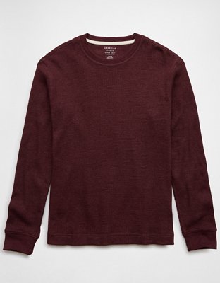 Мужские футболки American Eagle AE Long-Sleeve Waffle Thermal T-Shirt — фото 3