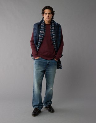 Мужские футболки American Eagle AE Long-Sleeve Waffle Thermal T-Shirt — фото 4