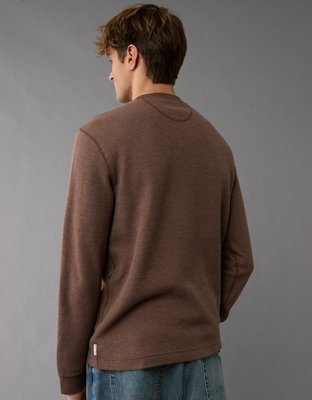 Мужские футболки American Eagle AE Long-Sleeve Ribbed Thermal T-Shirt — фото 3