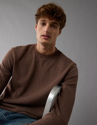Мужские футболки American Eagle AE Long-Sleeve Ribbed Thermal T-Shirt — фото 2