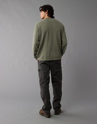 AE Long-Sleeve Ribbed Thermal T-Shirt