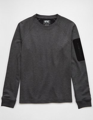 Мужские футболки American Eagle AE 24/7 Long-Sleeve Active Thermal T-Shirt — фото 3
