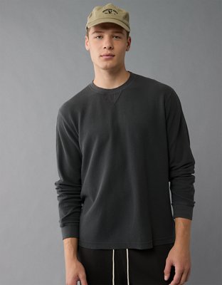 AE Long-Sleeve Washed Thermal T-Shirt