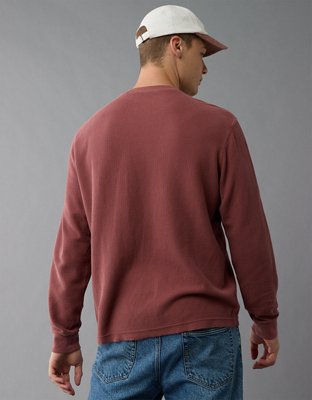 AE Long-Sleeve Washed Thermal T-Shirt