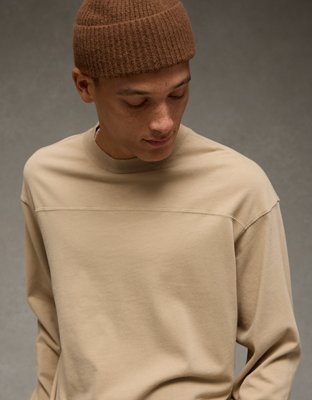 AE Playera Recta Manga Larga de Gamuza de Fútbol Americano