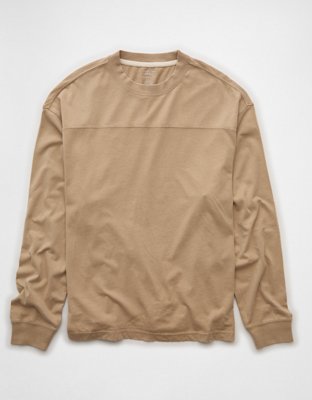 AE Playera Recta Manga Larga de Gamuza de Fútbol Americano