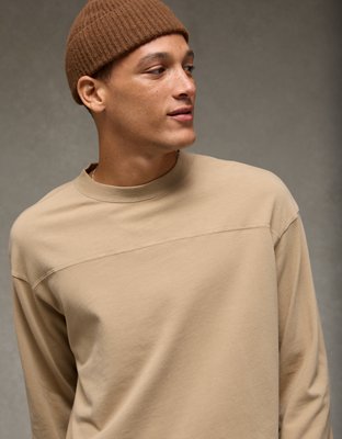 AE Sueded Long Sleeve Boxy Football T-Shirt
