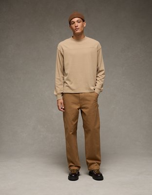 AE Playera Recta Manga Larga de Gamuza de Fútbol Americano