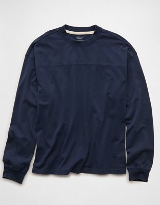 AE Sueded Long Sleeve Boxy Football T-Shirt