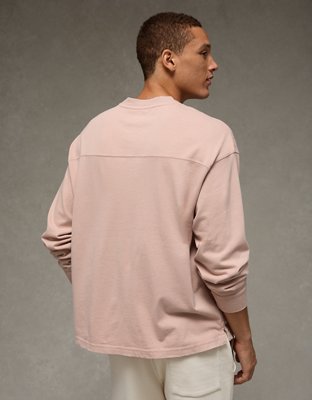 AE Sueded Long Sleeve Boxy Football T-Shirt