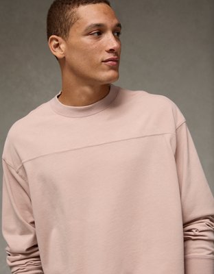 AE Sueded Long Sleeve Boxy Football T-Shirt