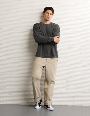 AE Boxy Washed Thermal Shirt