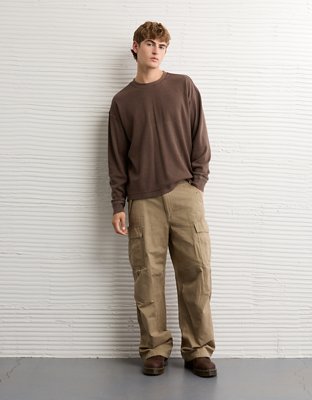 AE Boxy Washed Thermal Shirt