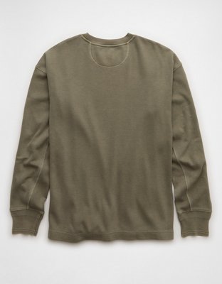 AE Boxy Washed Thermal Shirt