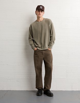 AE Boxy Washed Thermal Shirt