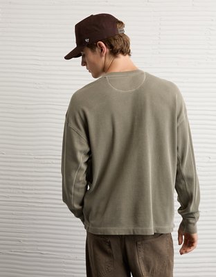 AE Boxy Washed Thermal Shirt