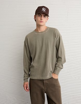 AE Boxy Washed Thermal Shirt