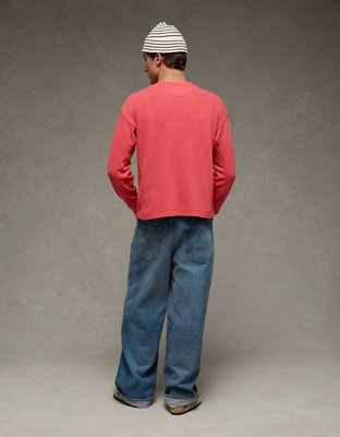 AE Boxy Washed Thermal Shirt