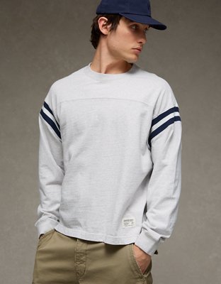 AE Boxy Long-Sleeve Football T-Shirt | American Eagle
