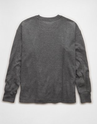 AE Boxy Washed Thermal Shirt
