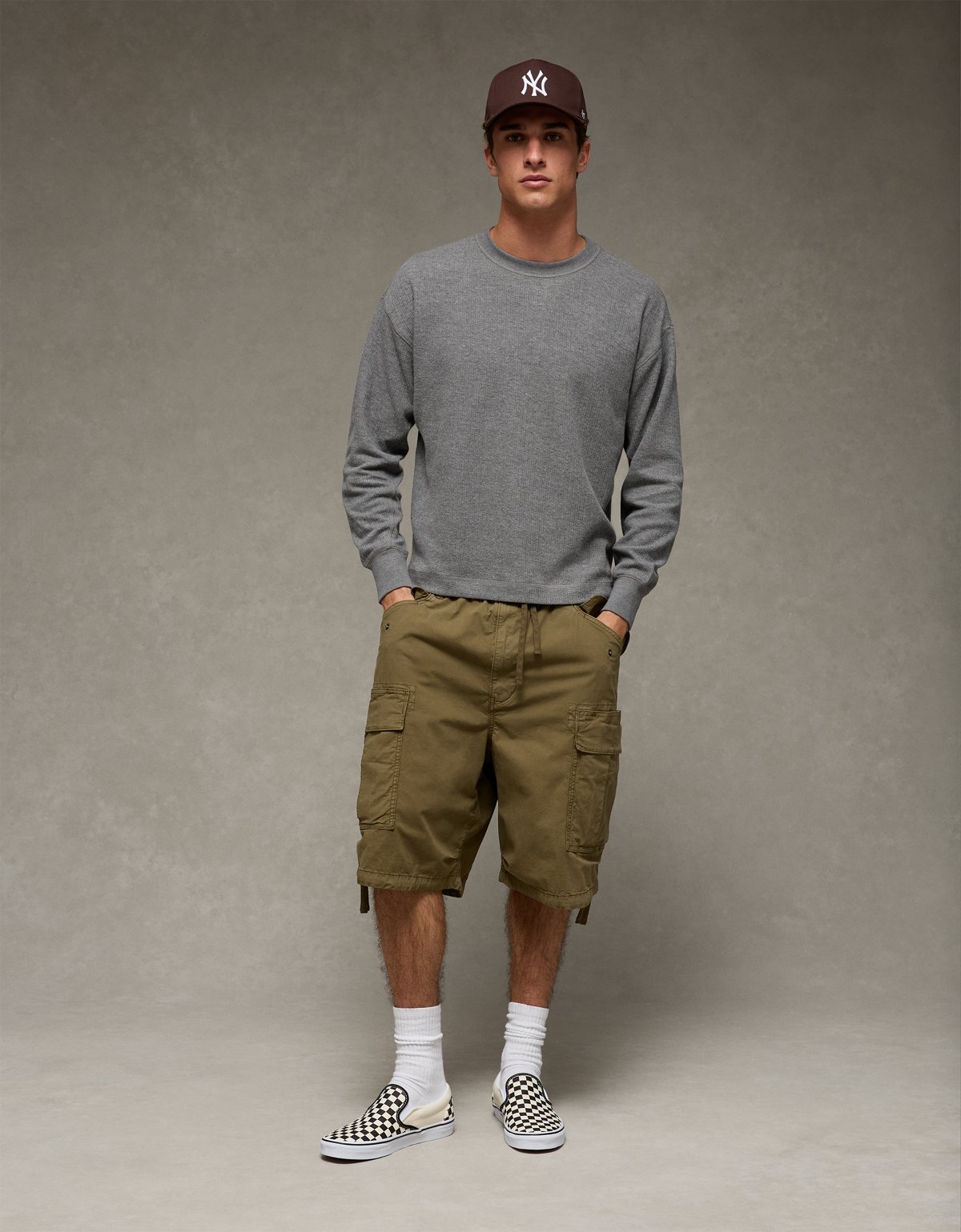 AE Boxy Washed Thermal Shirt - image 5