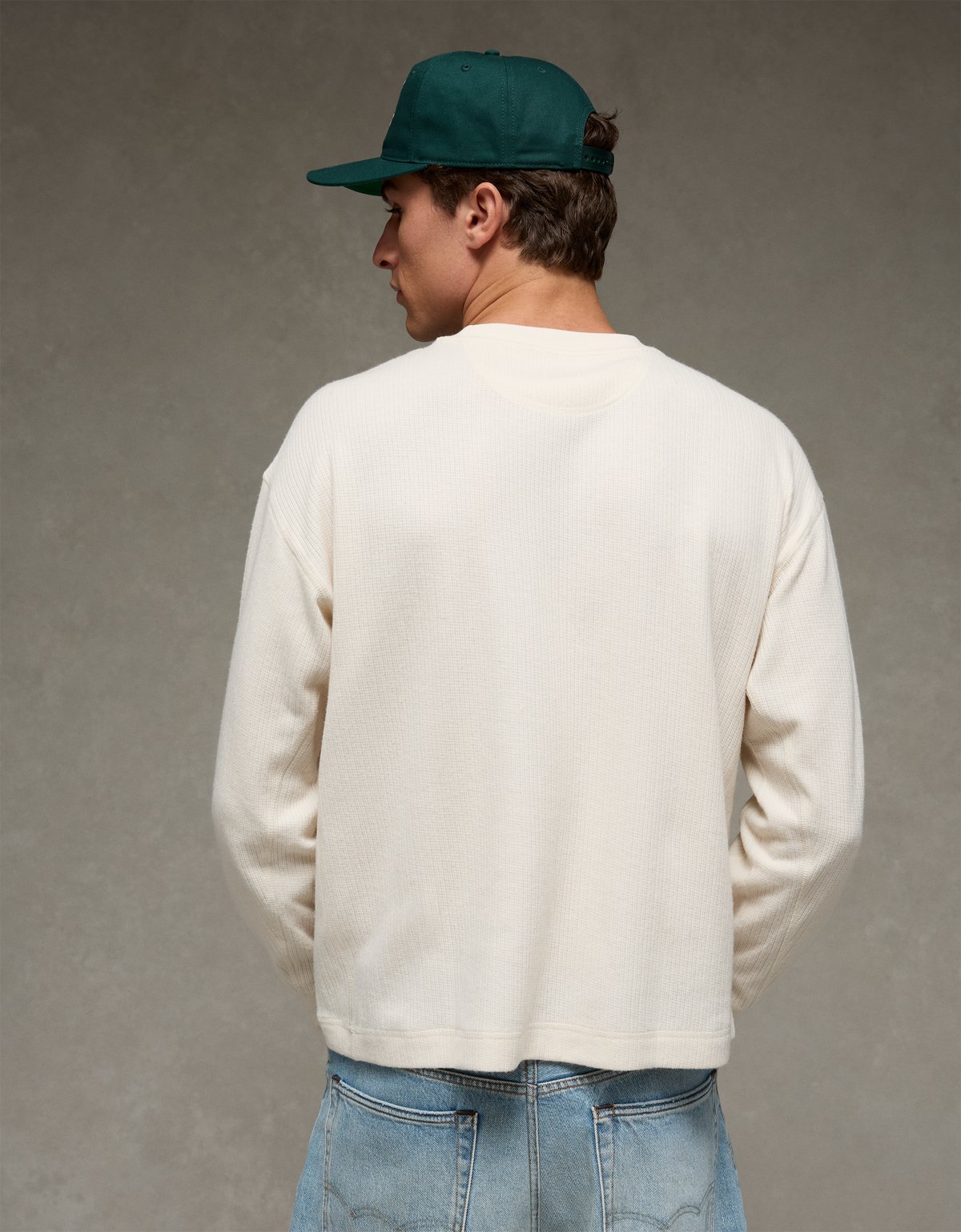 AE Boxy Washed Thermal Shirt - image 3