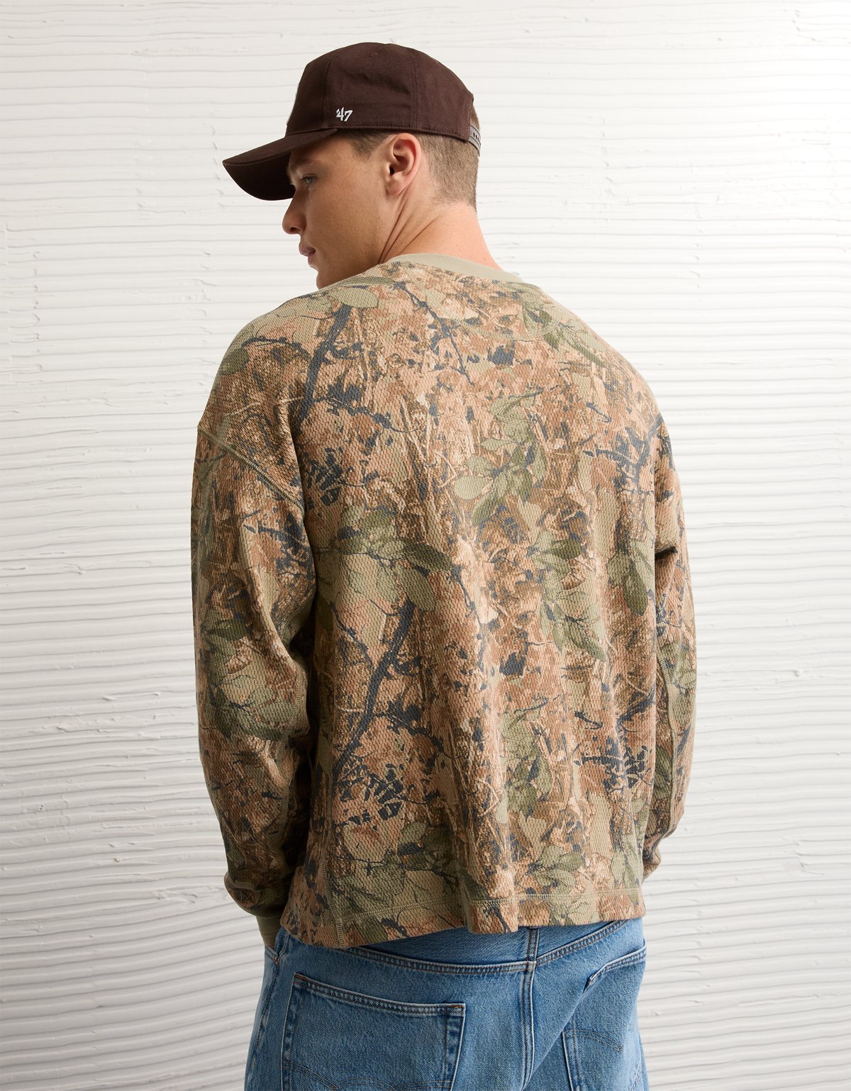 AE Boxy Washed Thermal Shirt - image 2