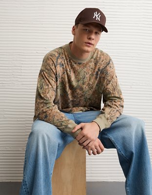 AE Boxy Washed Thermal Shirt