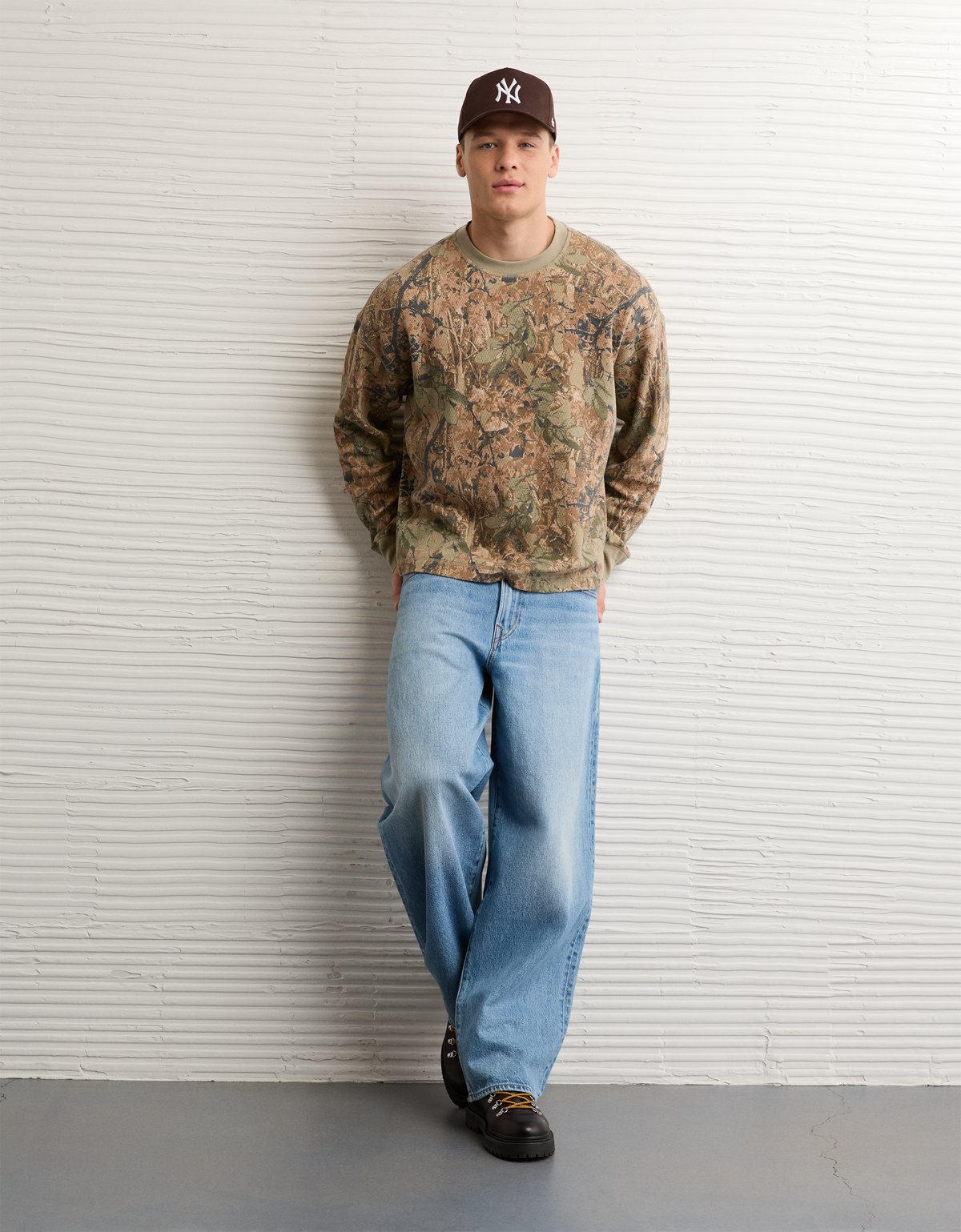 AE Boxy Washed Thermal Shirt - image 5