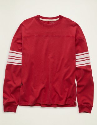 AE Playera Deportiva Manga Larga de Fit Relajado