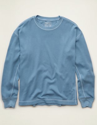 AE Boxy Fit Garment-Washed Thermal Shirt