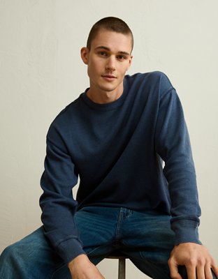 AE Boxy Fit Garment-Washed Thermal Shirt