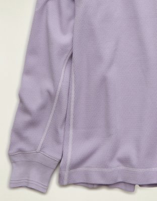 AE Boxy Fit Garment-Washed Thermal Shirt