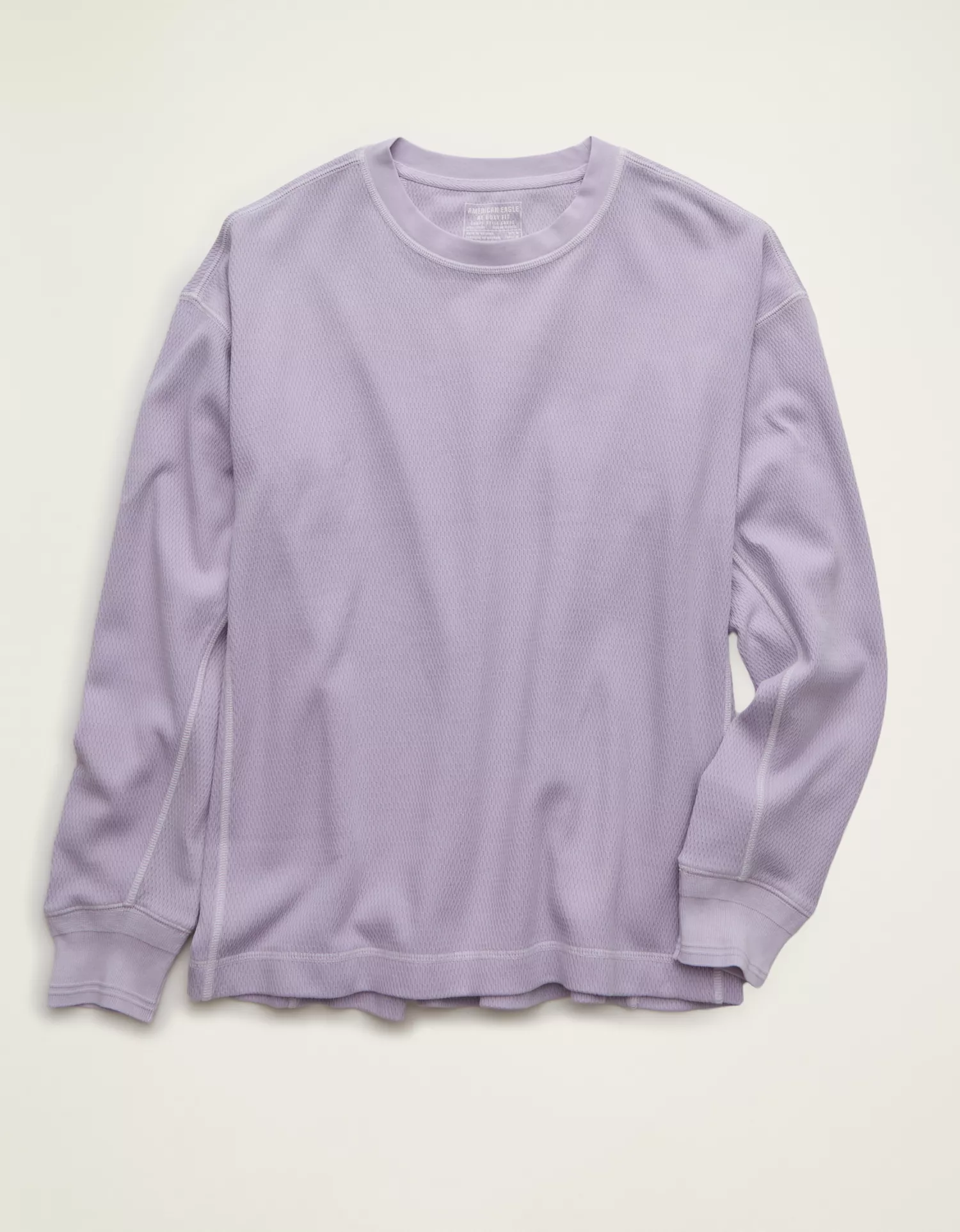 AE Boxy Fit Garment-Washed Thermal Shirt - thumbnail 10