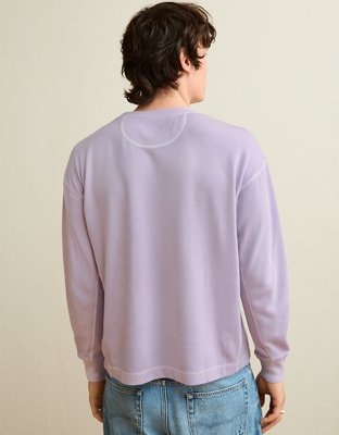 AE Boxy Fit Garment-Washed Thermal Shirt