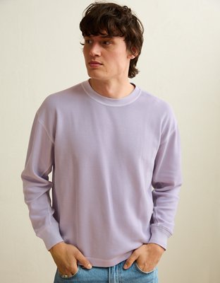 AE Boxy Fit Garment-Washed Thermal Shirt