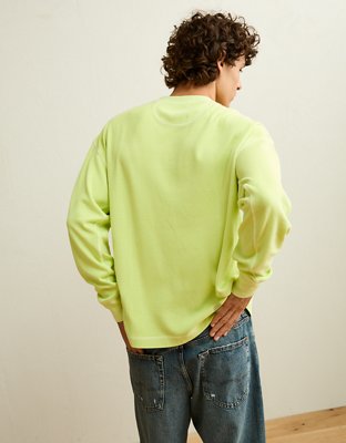 AE Boxy Fit Garment-Washed Thermal Shirt