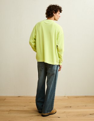 AE Boxy Fit Garment-Washed Thermal Shirt