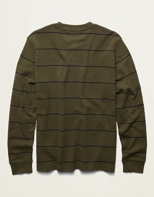 AE Long Sleeve Striped Thermal T-Shirt