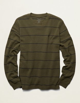 AE Long Sleeve Striped Thermal T-Shirt
