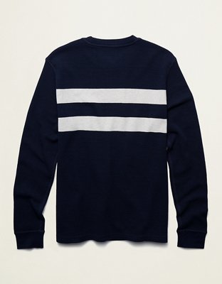 AE Long Sleeve Striped Thermal T-Shirt