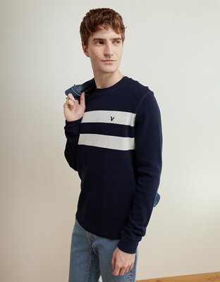 AE Long Sleeve Striped Thermal T-Shirt