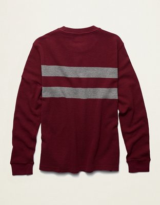 AE Long Sleeve Striped Thermal T-Shirt
